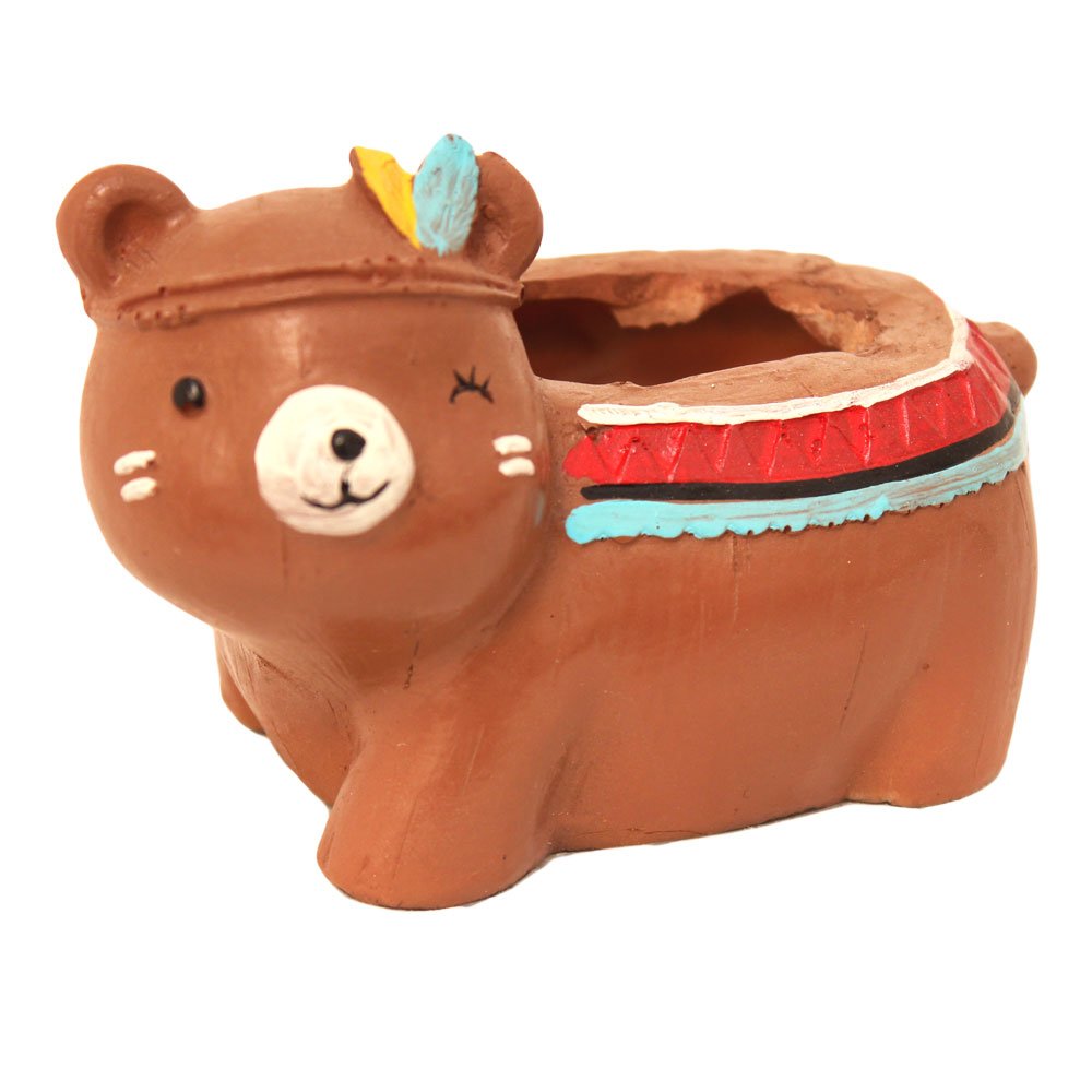 Bear Planter Home Decor Item 3.5 Inch ( 9 cm )