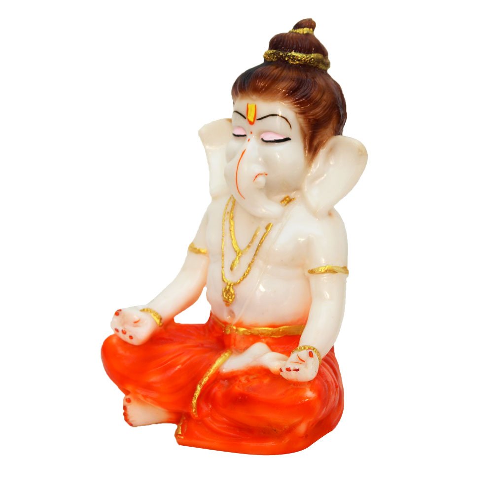 Lord Muni Ganesha Murti Statue 7.5 Inch ( 19.5 cm )