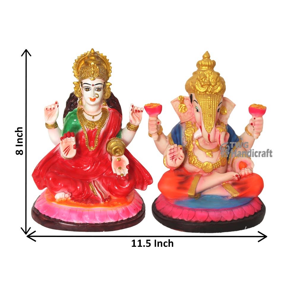 Lakshmi Ganesh Idols Manufacturers in Meerut Polyresin Laxmi Ganesh Murti