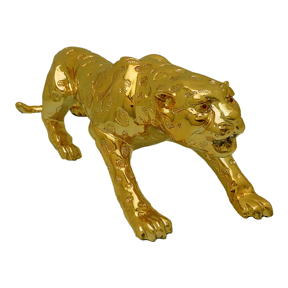 Gold Plated Panther Showpiece 6 Inch