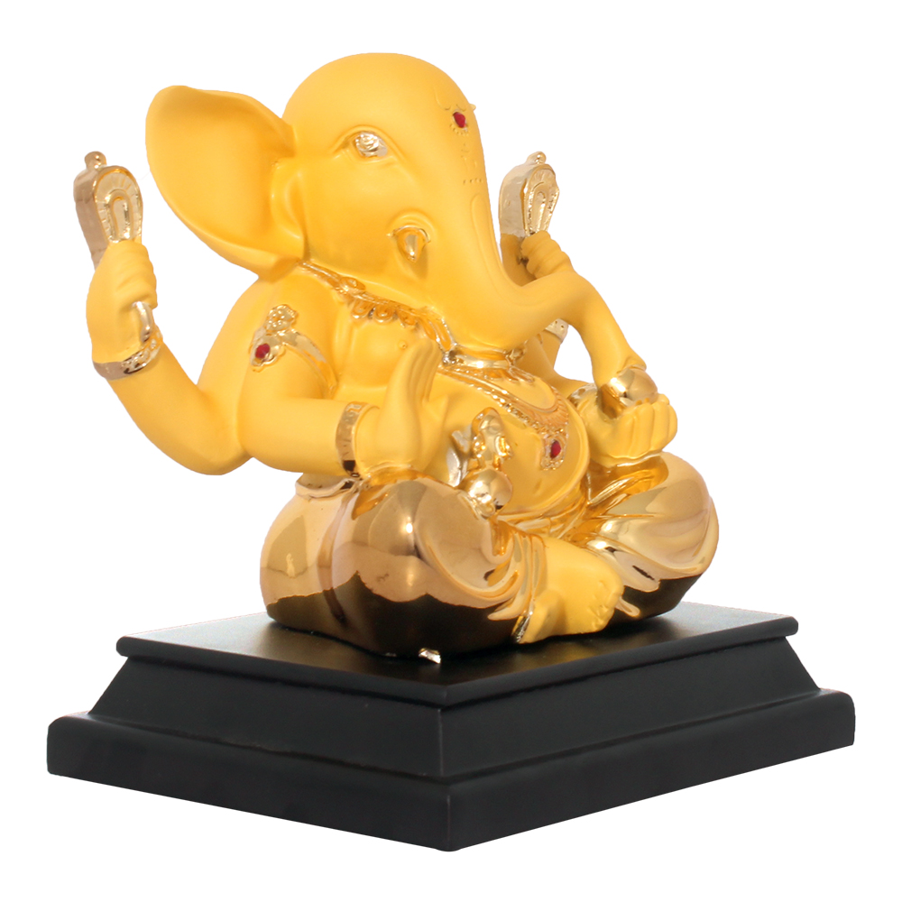 Gold Plated Handicraft Ganesha Showpiece 8 Inch