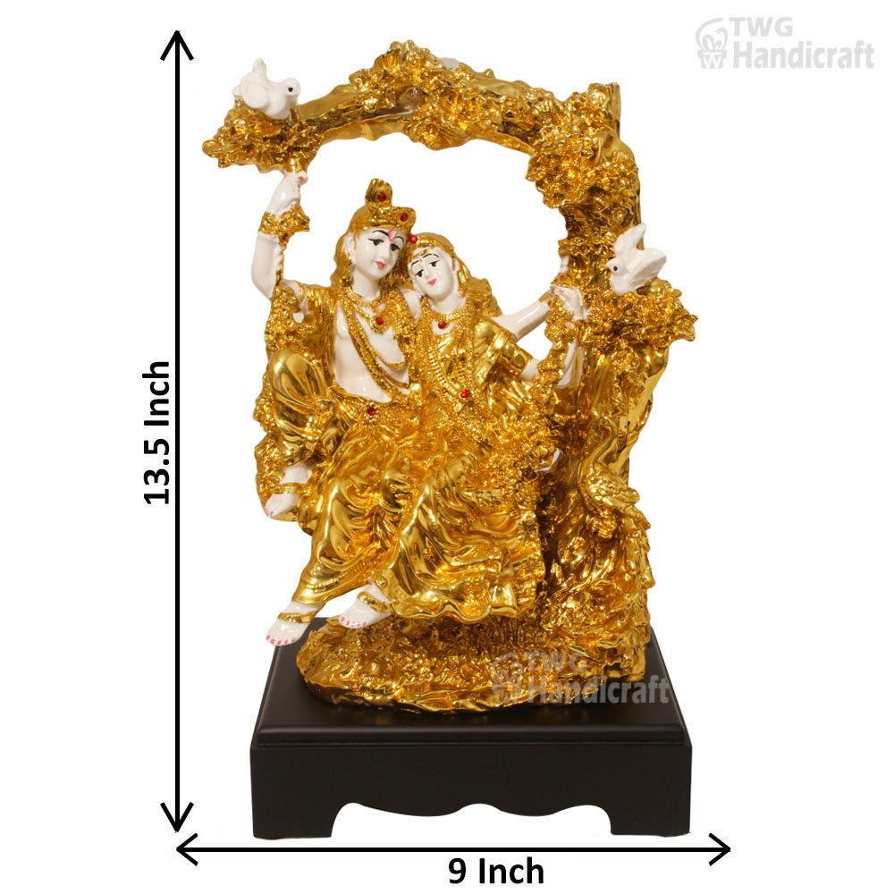 Manufacturer of Gold Plated Radha Krishna Statue Wanted Dealers in Ind