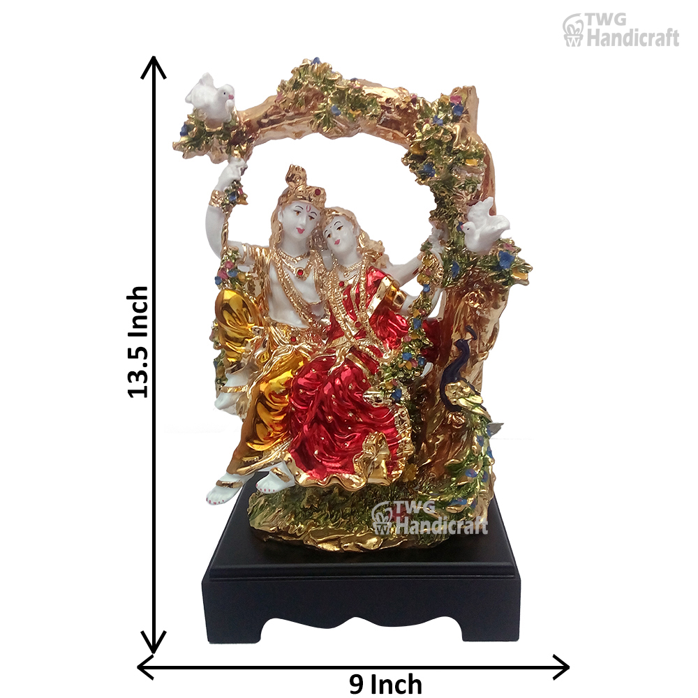 Manufacturer of Gold Plated Radha Krishna Statue Dealers Welcome