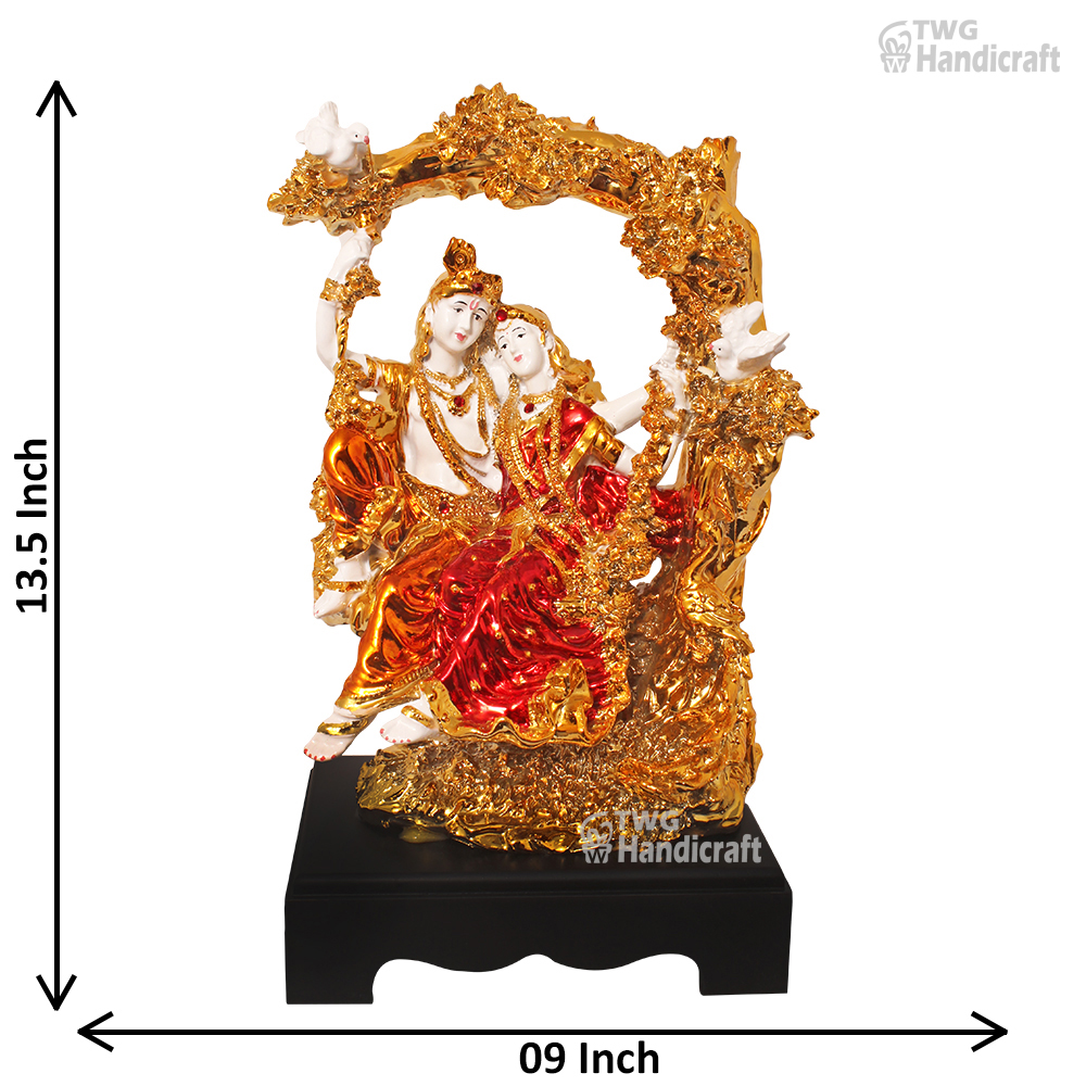 Manufacturer of Gold Plated Radha Krishna Statue Corporate Gifts Onlin