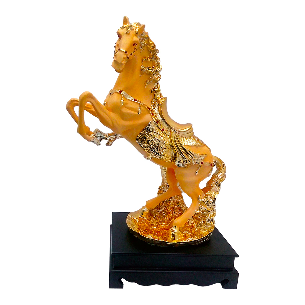 Gold Plated Horse Decorative Statue 26 Inch