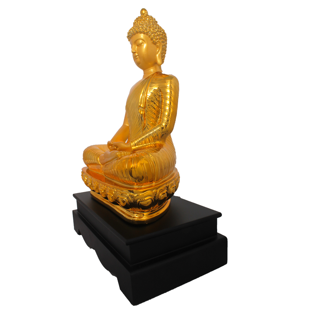 Gold Plated Spiritual Buddha Showpiece 17 Inch