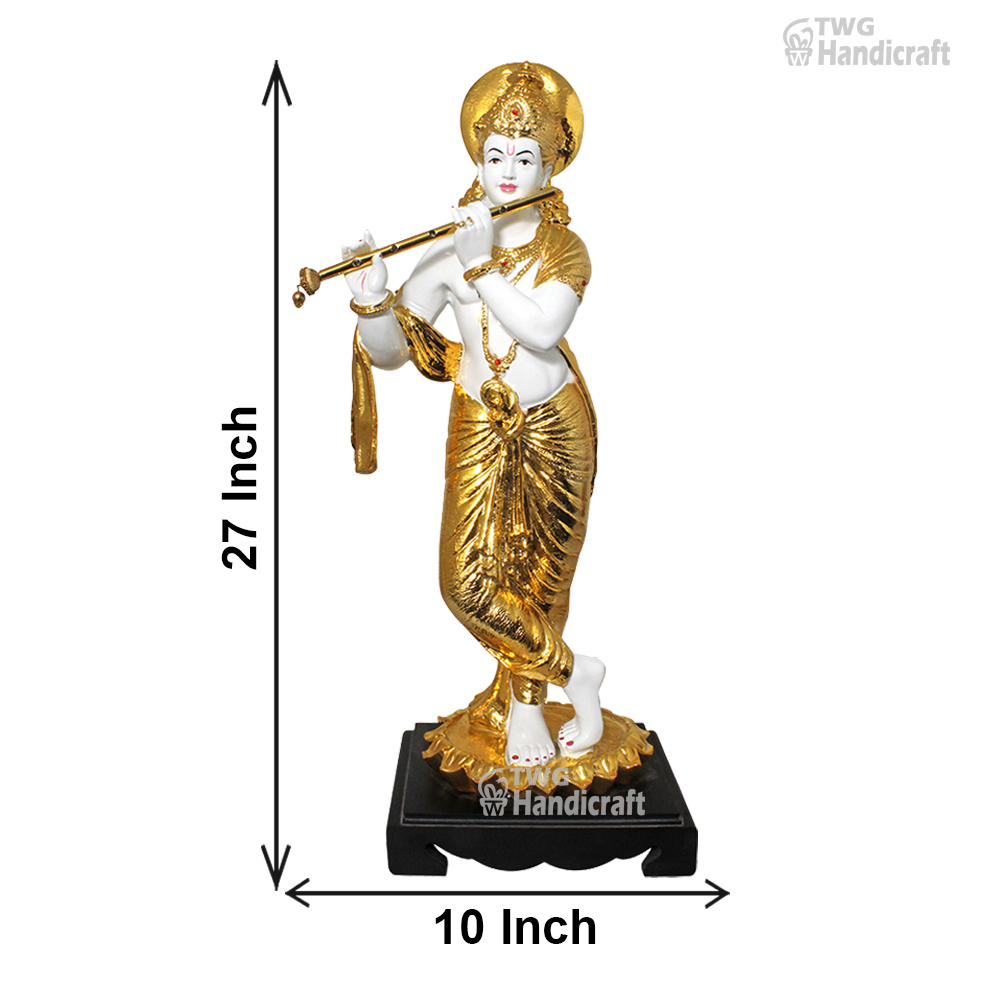 Gold Plated Krishna Statue Manufacturers in Meerut Dealers Welcome