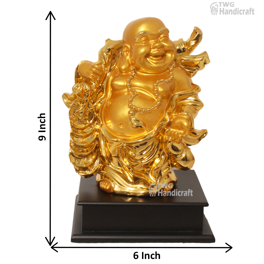 Laughing Buddha Statue Wholesalers in Delhi Export Quality Gold Plated