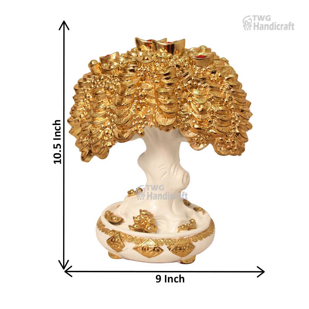 Gold Plated Tree Showpiece 10.5 Inch