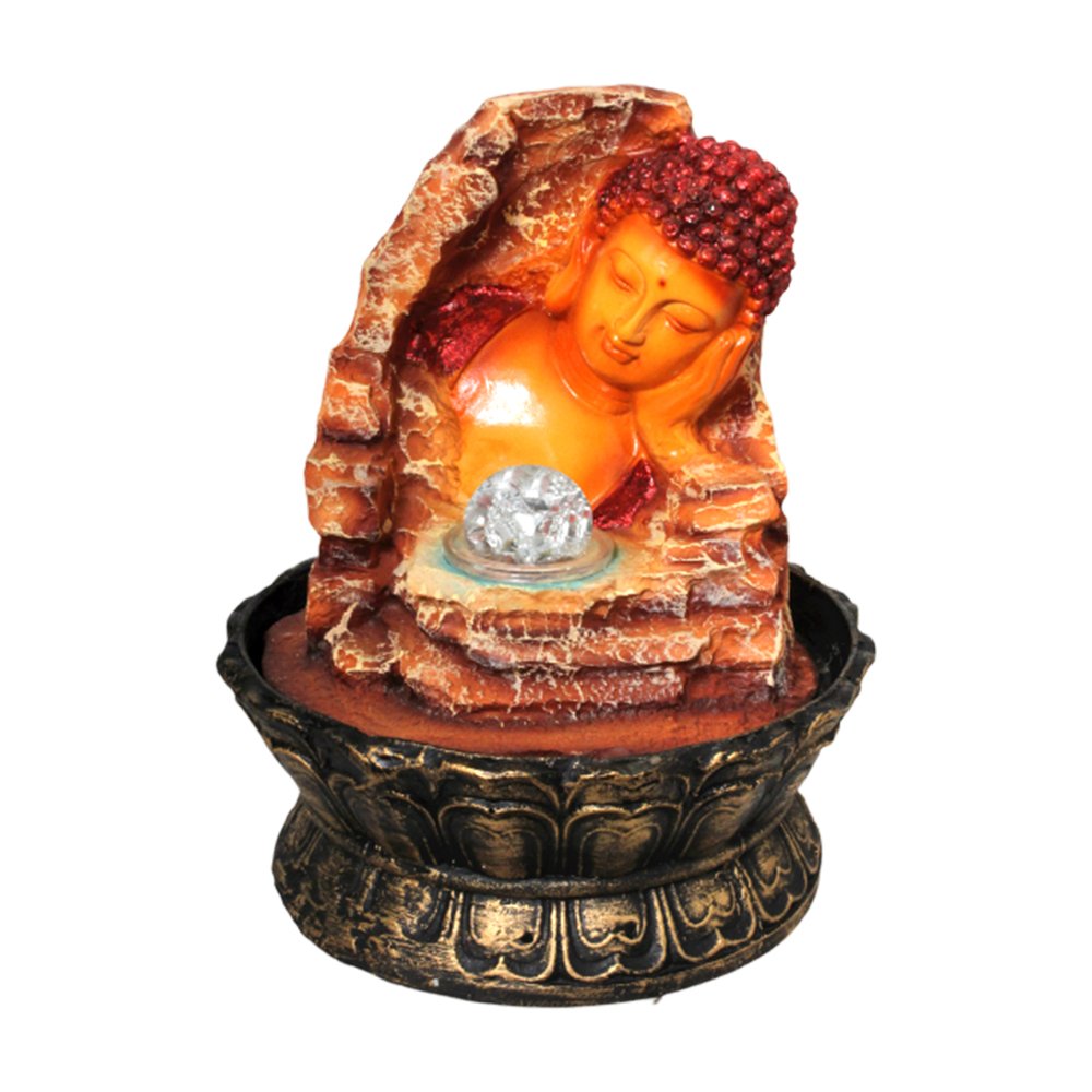 Table Top Lord Buddha Water Fountain 11 Inch ( 28 cm )