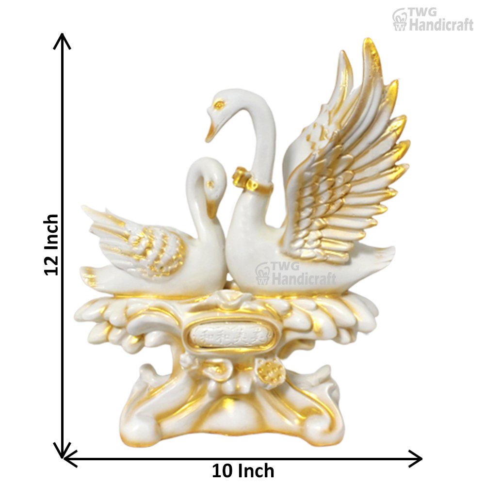 Manufacturer of Feng Shui Swan Couple Statue | Best Wedding Return Gifts