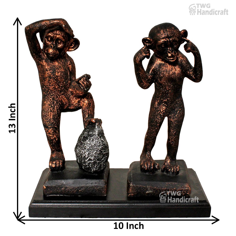 Decorative Sculptures Manufacturers in India | Gandhi Monkeys Sculptures