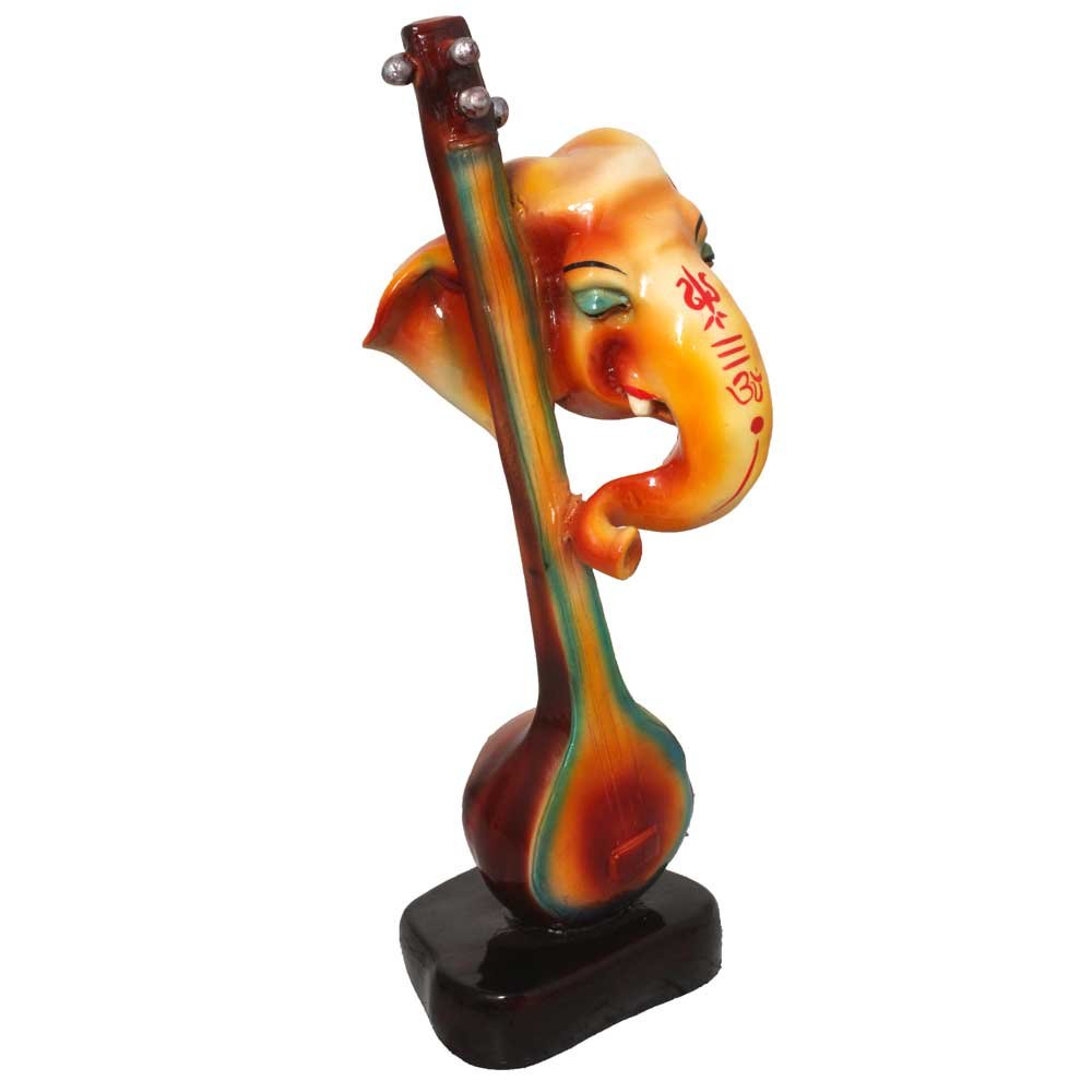 Sitar Ganesha Statue 13 Inch ( 33.5 cm )