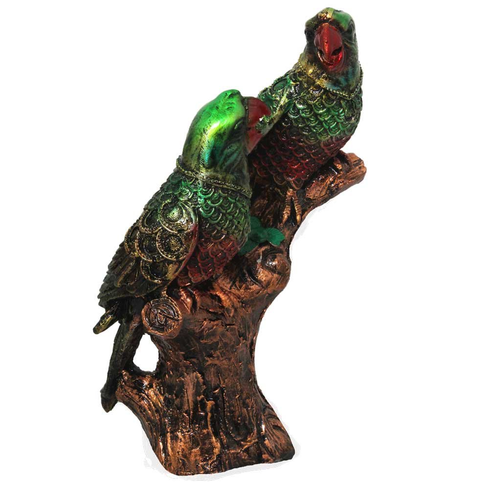 Pair of Parrot Statue Showpiece 9 Inch ( 23 cm )