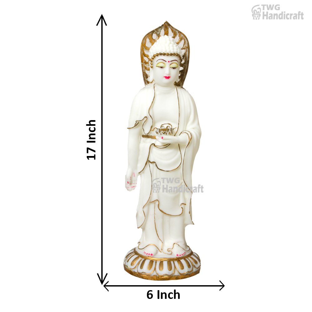 Gautam Buddha Statue Manufacturers in Delhi | Marble Look Buddha Idols