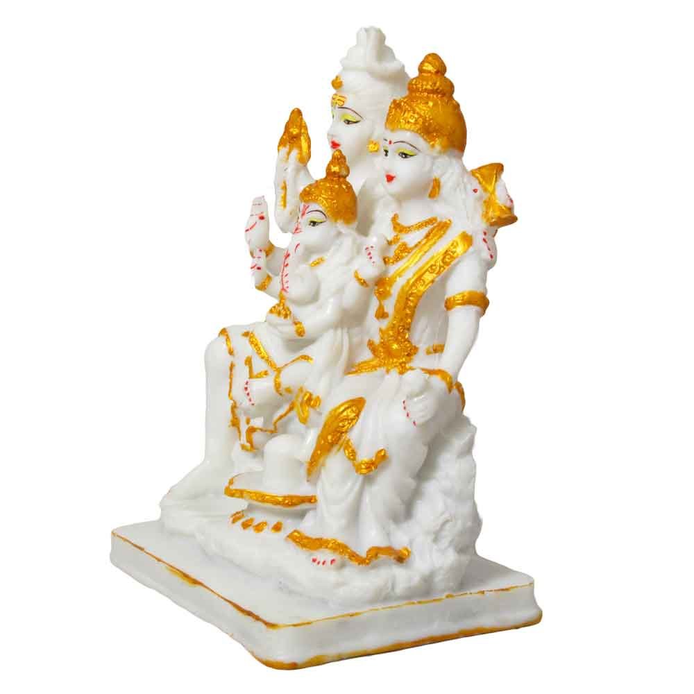 Indian Hindu God Shiv Privar Statue 10 Inch ( 25.5 cm )