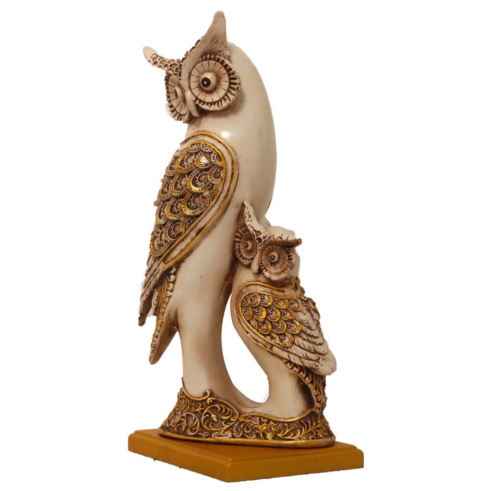 Handicraft Owl Statue 12.5 Inch
