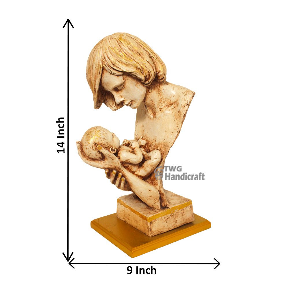 Indian Culture Sculpture Suppliers in Delhi Baby Mother Showpiece in Bulk