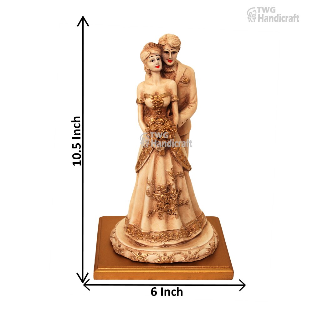 Couple Figurine Showpiece Manufacturers in Pune Gold Plated Couple Statue