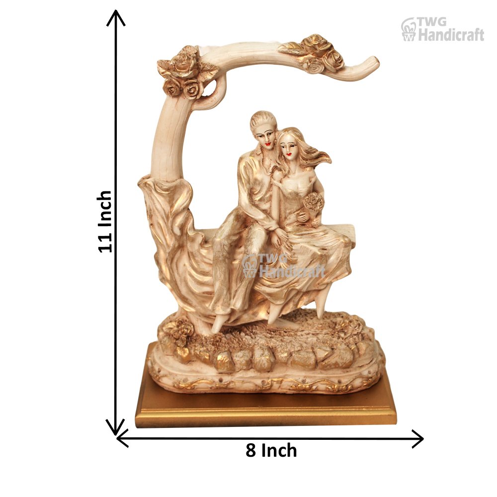 Couple Figurine Showpiece Manufacturers in Chennai Gold Plated Couple Statue