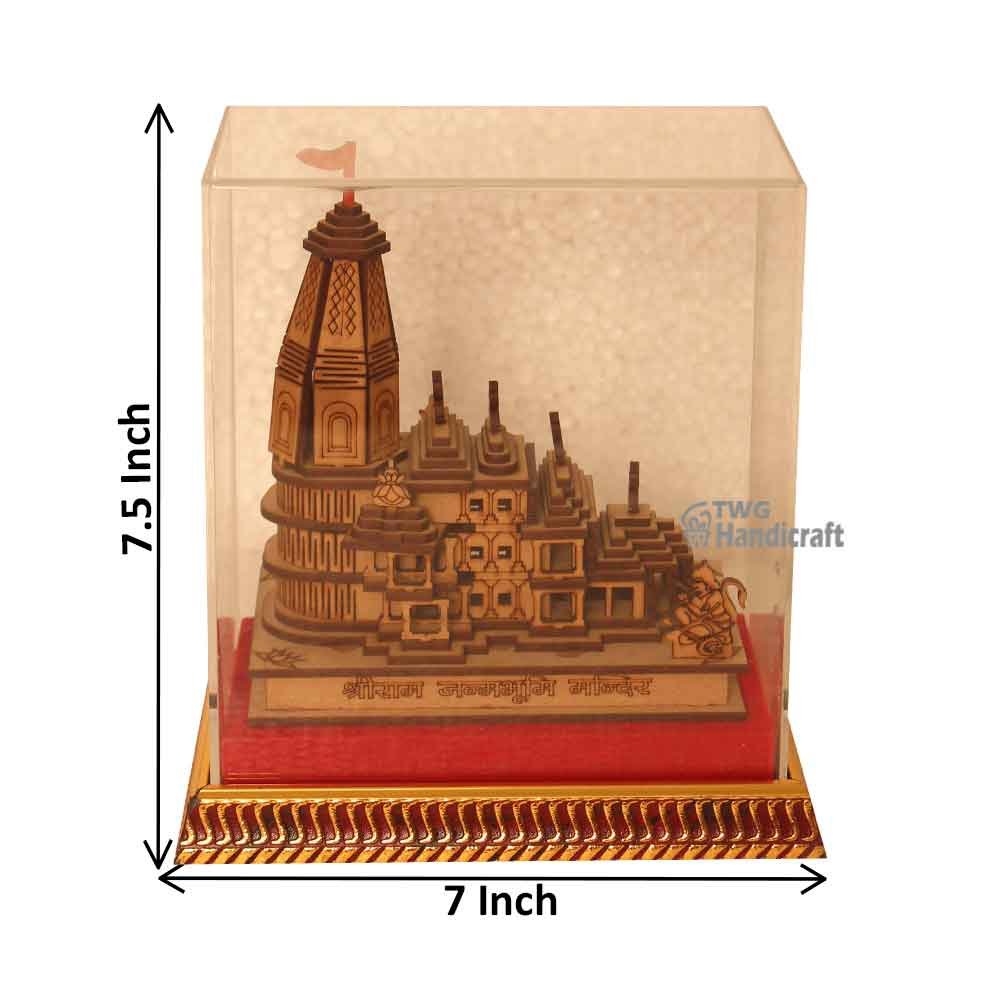 Wooden Ram Mandir Showpiece Exporters in India 