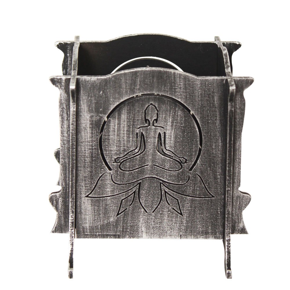 Handicraft Buddha Pen Stand Wooden Art 4 Inch ( 10.5 cm )