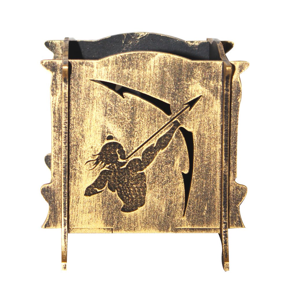 Shree Ram Pen Stand Wooden Mdf 4 Inch ( 10.5 cm )
