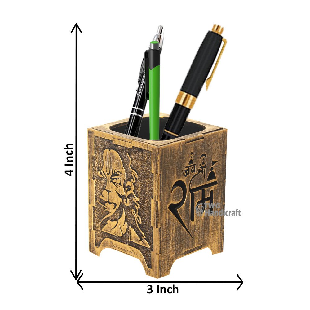 Exporters of Wooden Pen Stand wholesale gift items suppliers