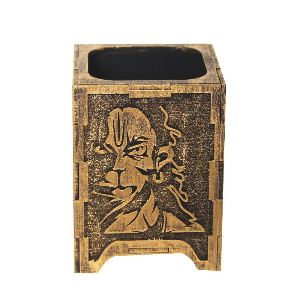 Lord Ram and Hanuman Pen Stand Wooden Mdf 4 Inch ( 10.5 cm )