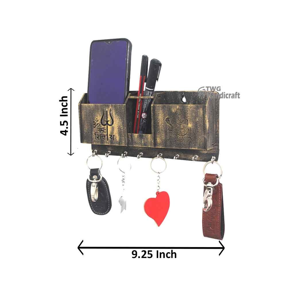 Mdf Shiva Key Holder 9.25 inch ( 23.5 cm )