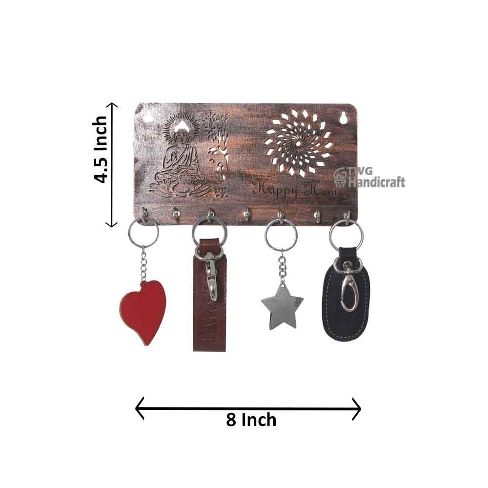 Handicraft Buddha Key Holder of Wooden Mdf 8 Inch ( 20.5 cm )