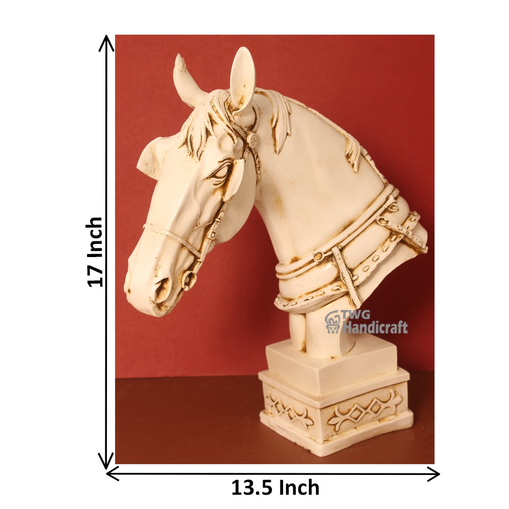 Horse Face Sculpture Statue Wholesalers in Delhi | Antique Look Horse statue