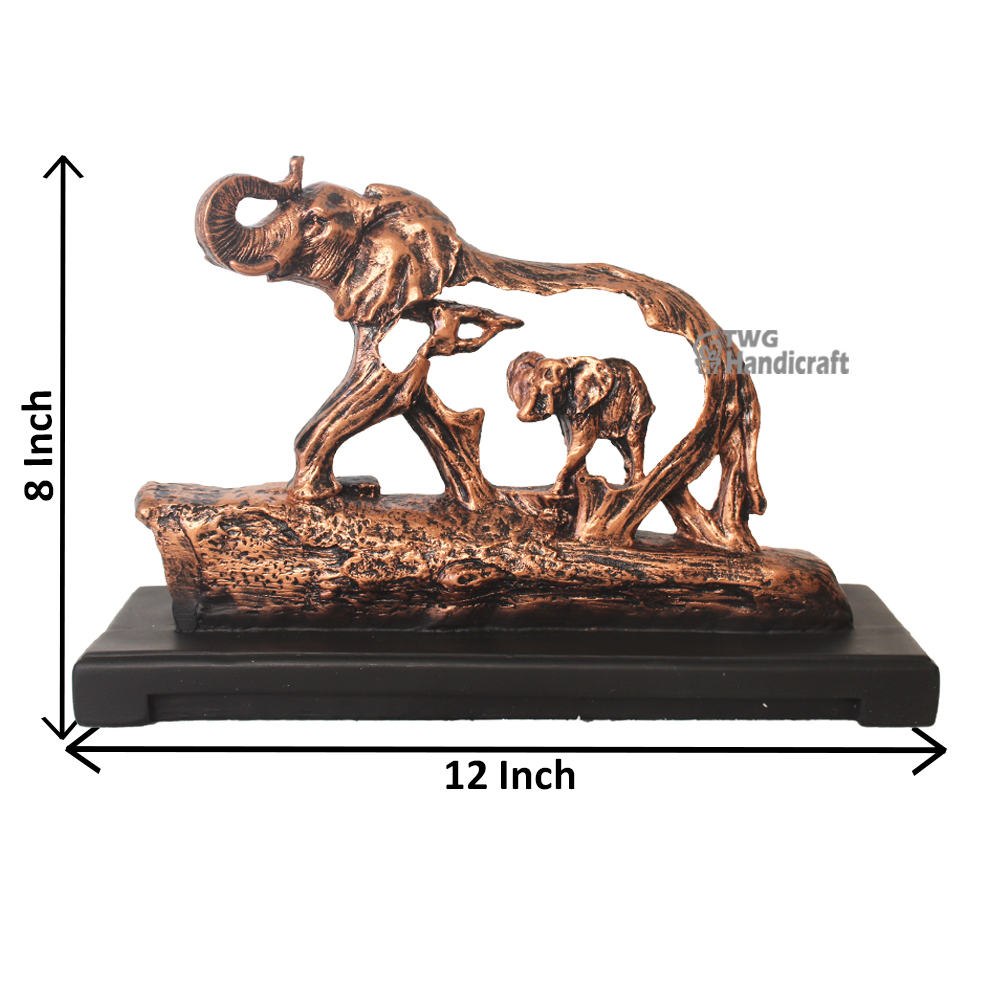Exporters of Elephant Family Statue | Antique Look Statue