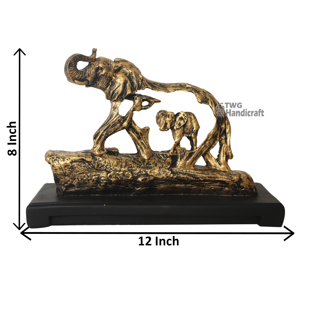 Elephant Family Statue Manufacturers in Chennai | Antique Look Statue
