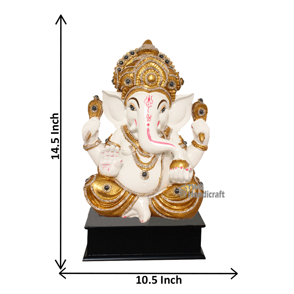 Manufacturer of Marble Look Ganesh Statue factory rate