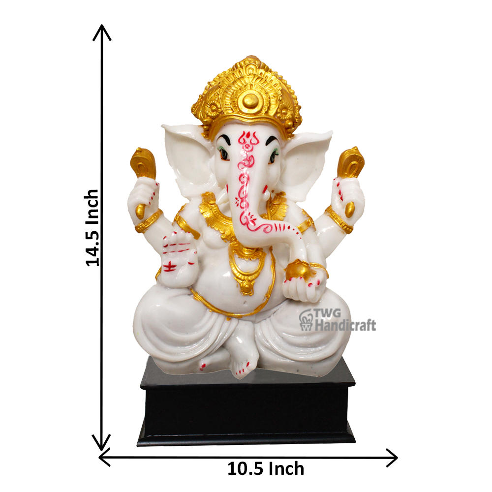 Manufacturer of Marble Look Ganesh Statue contact for bulk orders