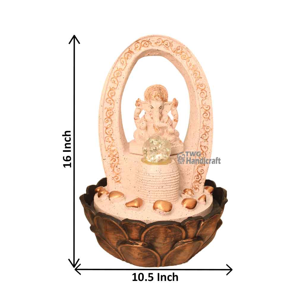 Manufacturer of Ganesha Indoor Water Fountain contact for Bulk