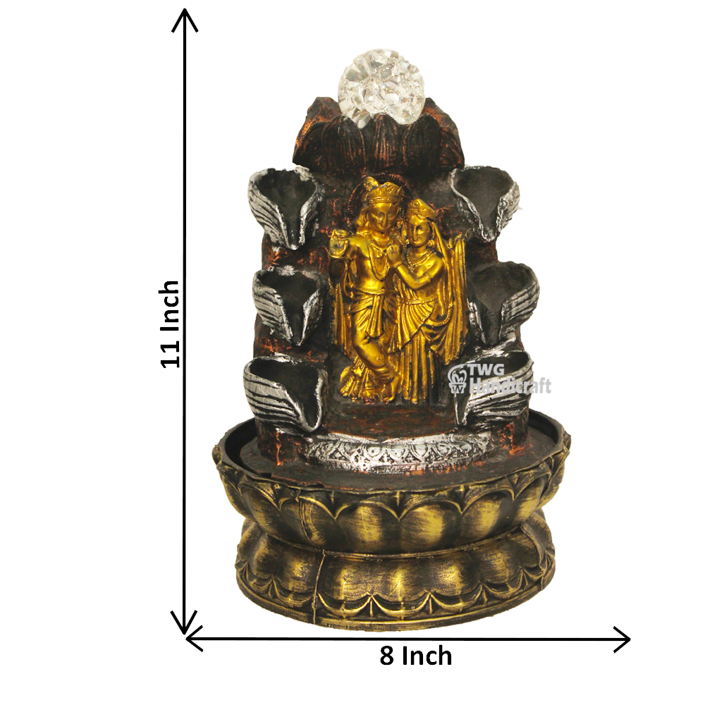 Radha Krishna Indoor Fountain Suppliers in Delhi Table Top God Fountain