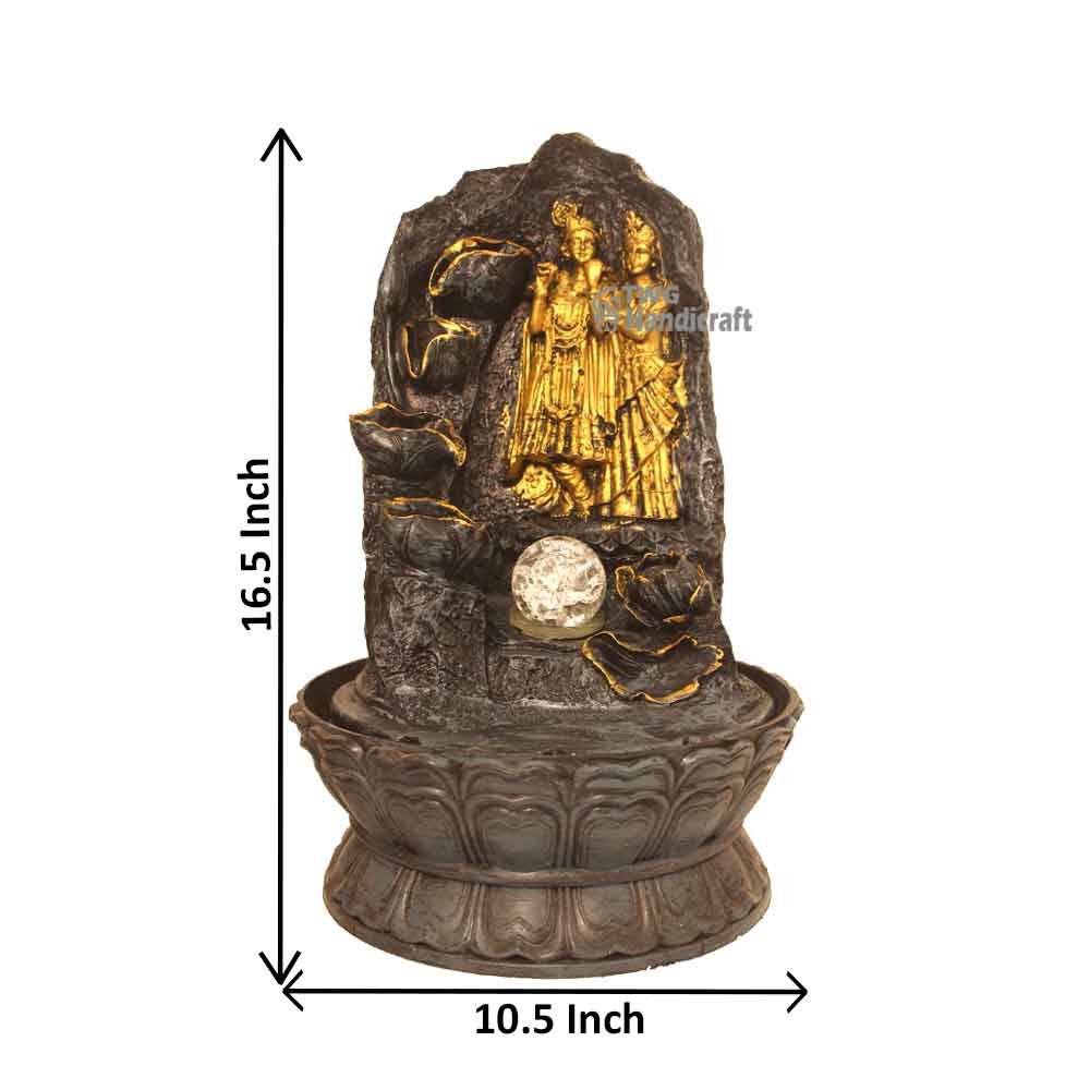 Radha Krishna Indoor Fountain Manufacturers in Delhi Table Top God Fountain