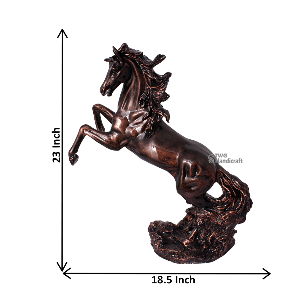 Running Horse Statue Showpiece Manufacturers in Kolkatta | Metalic Sta