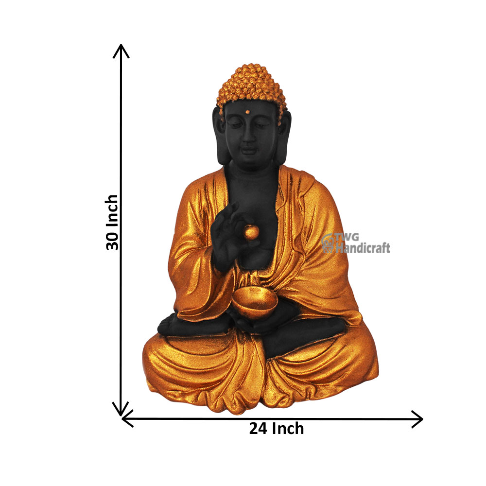 Large Size Buddha Statue Showpiece Glitter Matt 30 inch