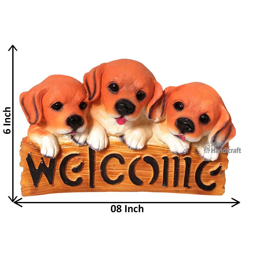 Welcome Dog Statue Figurine Manufacturers in Meerut | Animal Face Statue