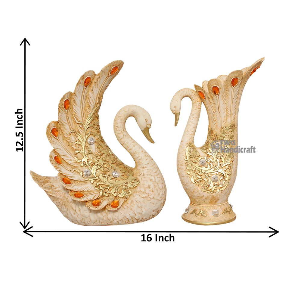 Feng Shui Swan Couple Statue Manufacturers in Meerut | Couple Statue