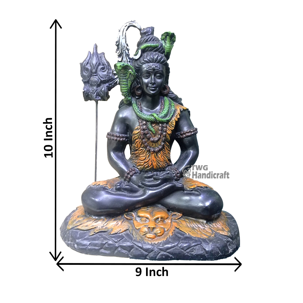 Manufacturer of Lord Shiva Sculpture Golden Finish