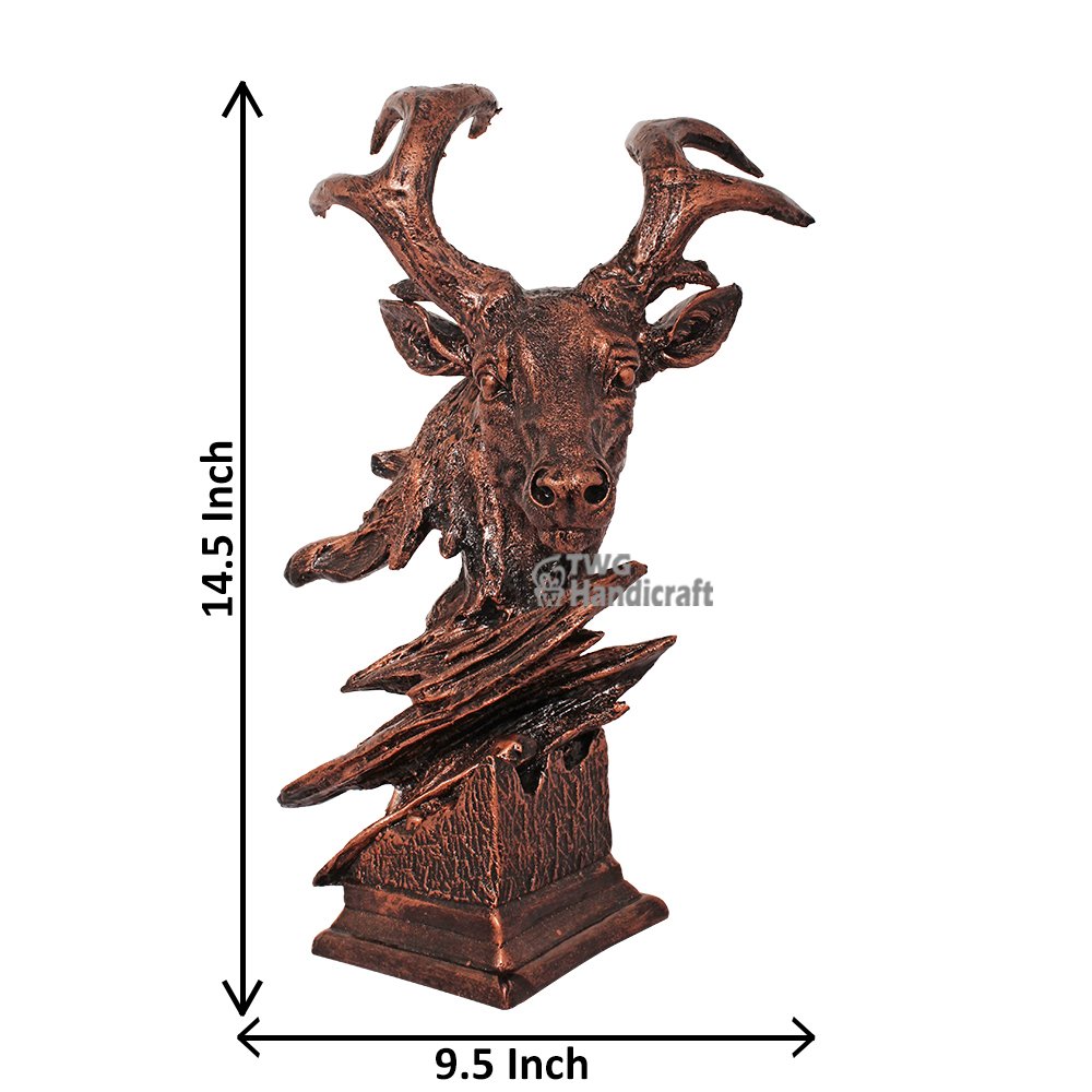 Deer Face Statue Figurine Manufacturers in India | Animal Face Statue