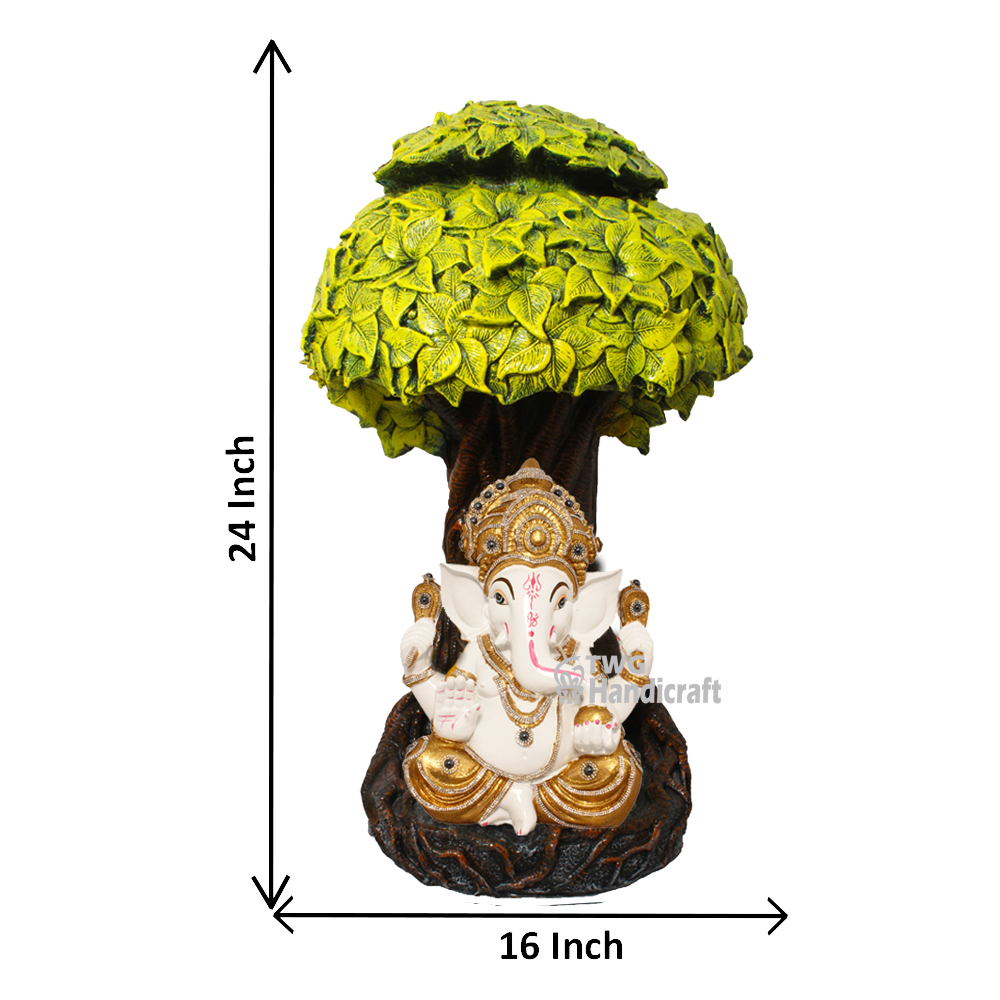 Lord Ganesha Under Kalpvriksha Tree Showpiece Figurine 24 inch