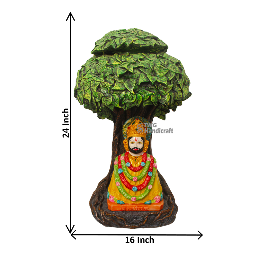 Khatu Shyam Under Kalpvriksha Statue Showpiece Antique Gift 24 inch