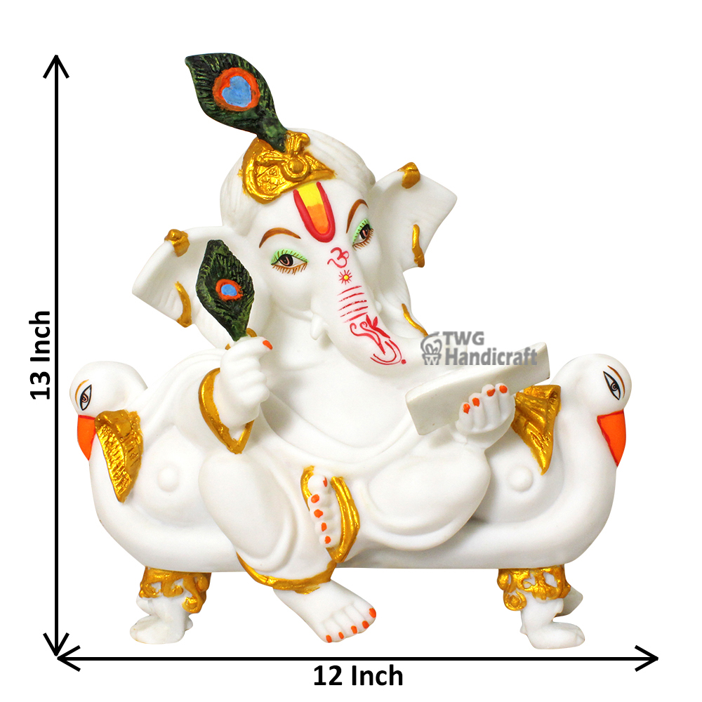 Marble Look Ganesh Statue Manufacturers in Meerut contact for bulk ord