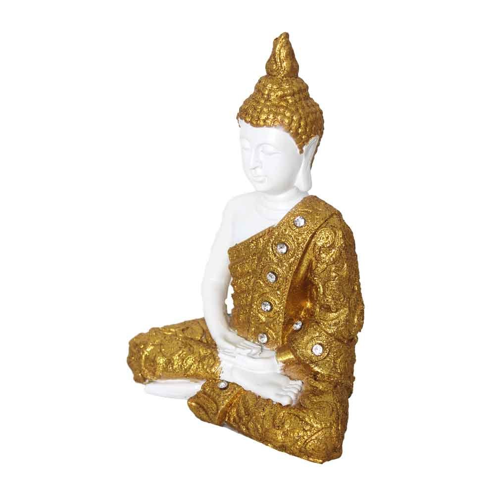 Handicraft Dhyan Buddha Sculpture For Resale 9.5 Inch ( 24.5 cm )