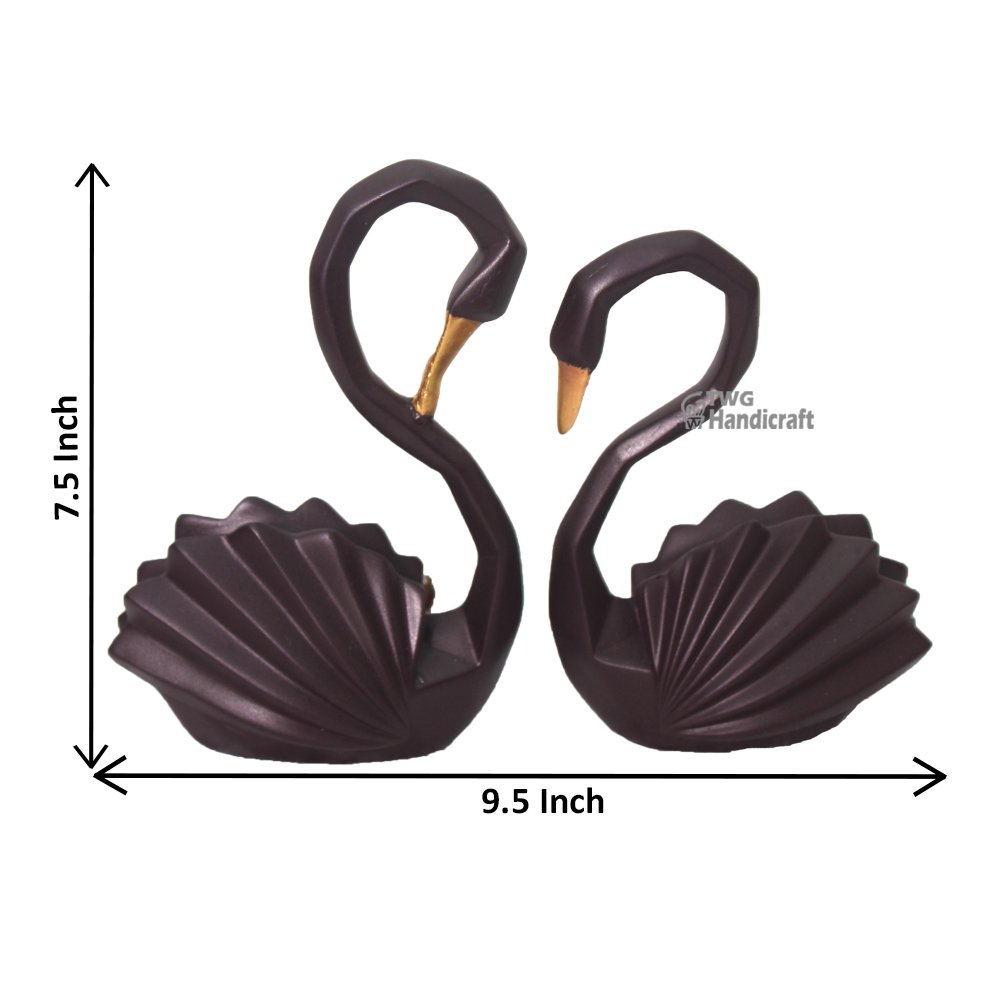 Swan Pair Statue Manufacturers in Meerut | Polyresin Swan Couple Statue
